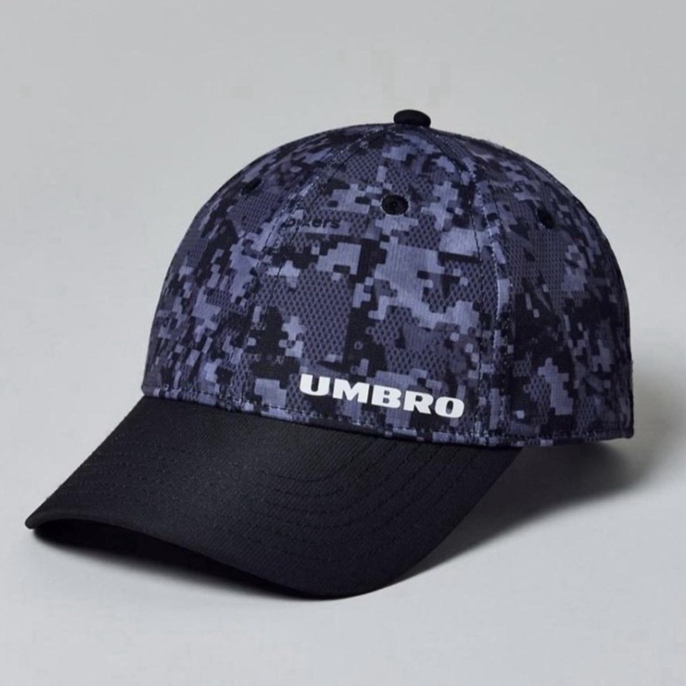 NWT Umbro Diamond Camo Black And Charcoal Adjustable Snapback Hat Cap - OSFM